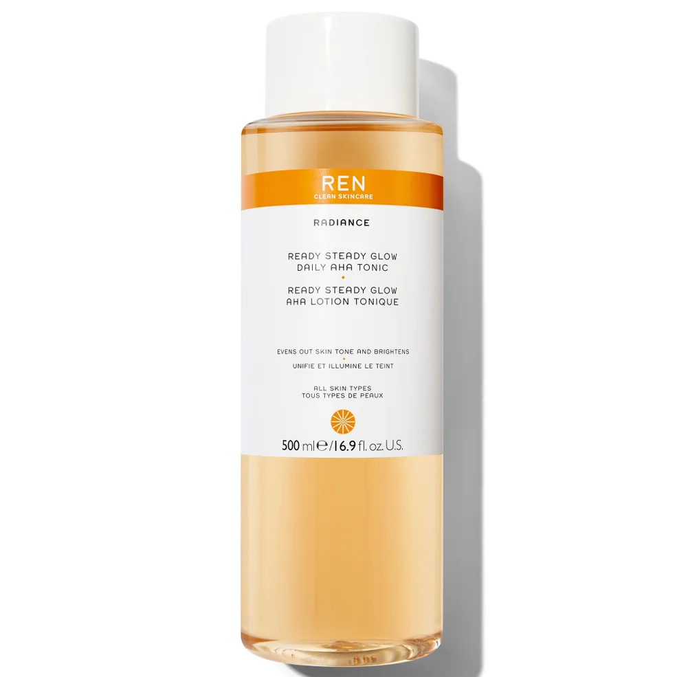 REN Clean Skincare Supersize Ready Steady Glow Daily AHA Tonic 500ml (Worth £50.00) Image 1