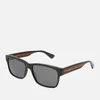 Gucci Men's Square Frame Sunglasses - Black/Multi - Image 1