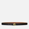 Lauren Ralph Lauren Women's Reversible 20 Skinny Belt - Black/Lauren Tan - Image 1