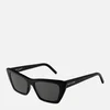 Saint Laurent Women's Mica Cateye Sunglasses - BLACK - Image 1