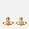 Vivienne Westwood Women's Mayfair Bas Relief Earrings - Gold Crystal - Image 1