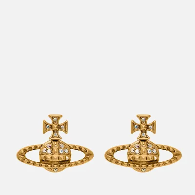 Vivienne Westwood Women's Mayfair Bas Relief Earrings - Gold Crystal