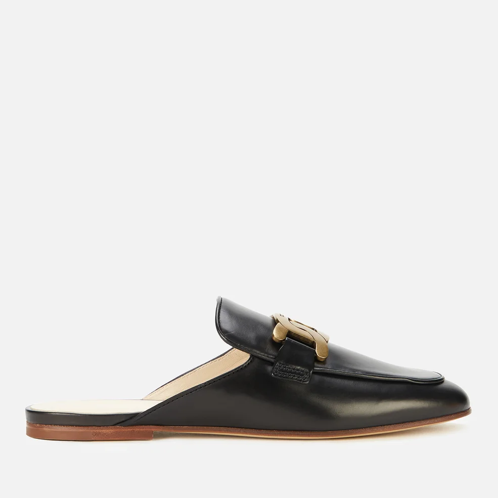 Tod's Women's Leather Slide Loafers - Black Image 1
