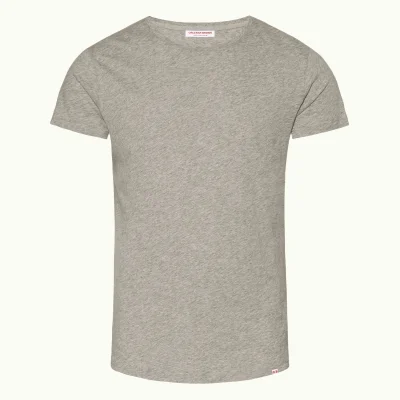 Orlebar Brown Men's Crewneck T-Shirt - Mid Grey Melange