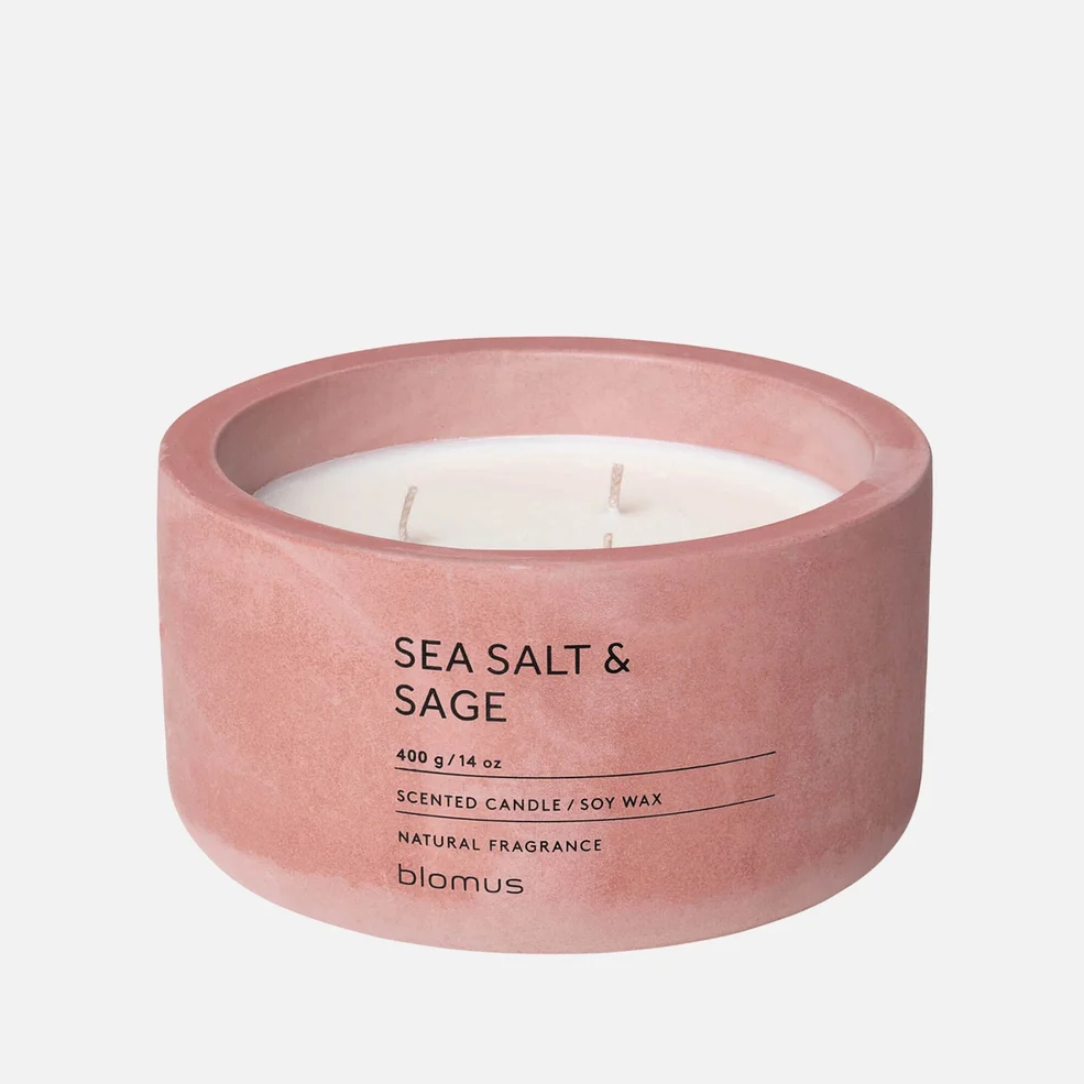 Blomus Fraga Scented 3 Wick Candle - Sea Salt & Sage Image 1