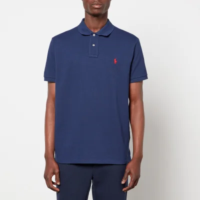 Polo Ralph Lauren Men's Custom Slim Fit Mesh Polo Shirt - Newport Navy - L