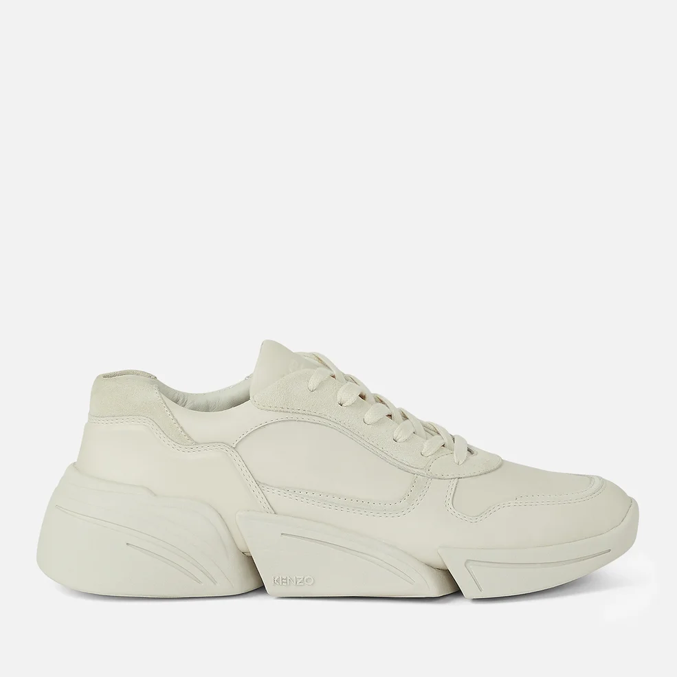 KENZO Men's Kross Leather Trainers - Off White Image 1