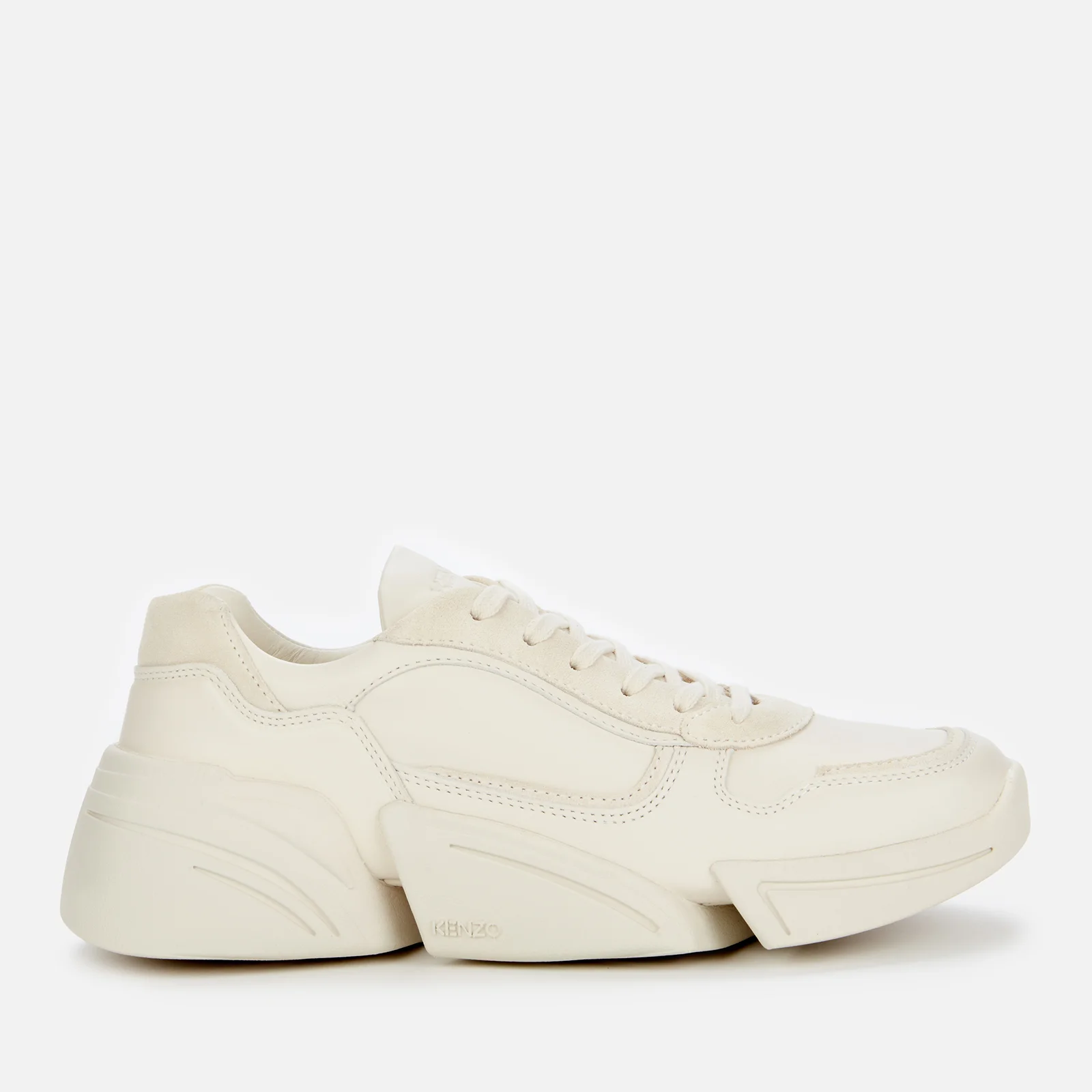 KENZO Women's Kross Leather Low Top Trainers - Off White Image 1