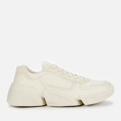 KENZO Women's Kross Leather Low Top Trainers - Off White