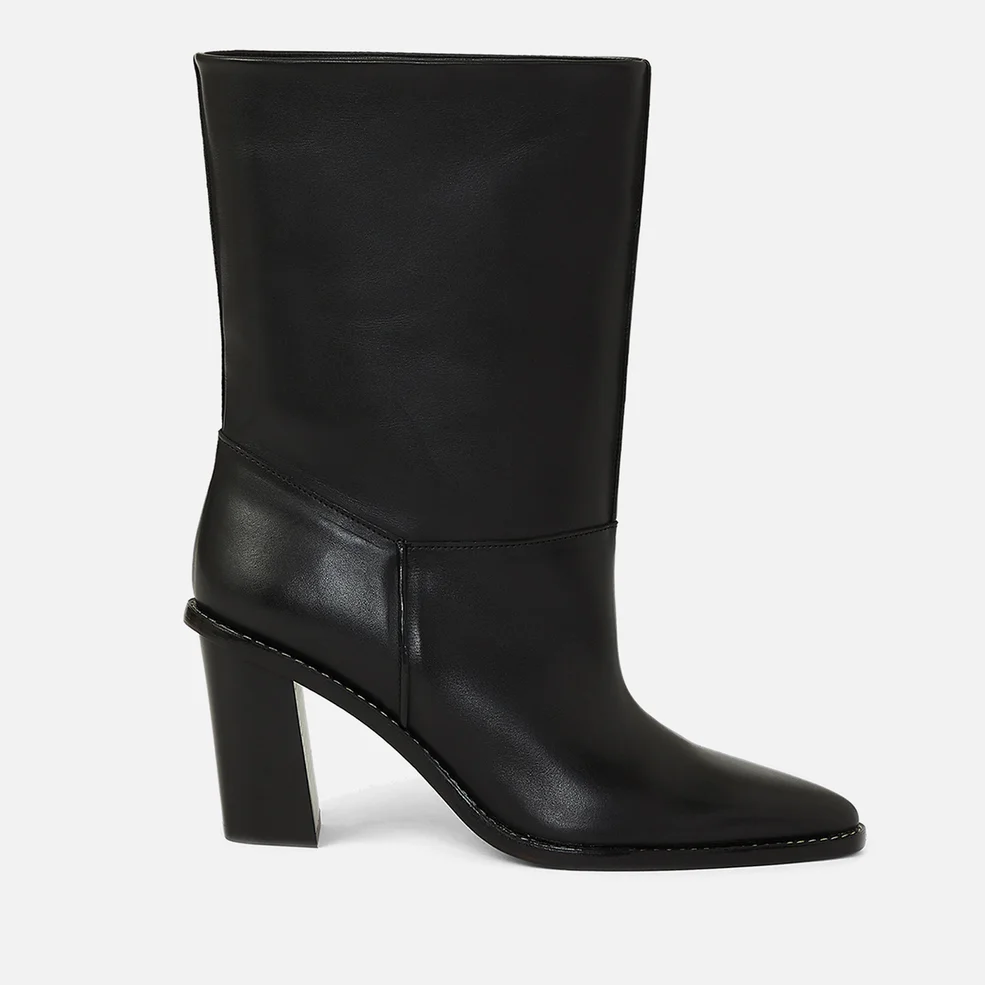 KENZO Women's K-Line Leather Mid Heeled Boots - Black Image 1