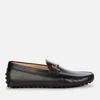 Tod's Men's Double T Leather Gommino Leather Driving Shoes - Black - Image 1