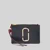 Marc Jacobs Women's Top Zip Multi Wallet - Black/Chianti - Image 1