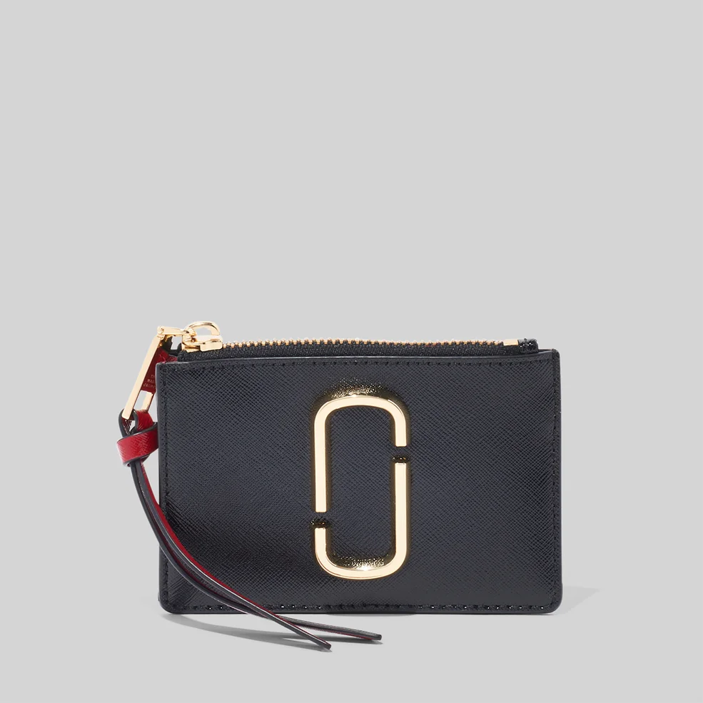 Marc Jacobs Women's Top Zip Multi Wallet - Black/Chianti Image 1