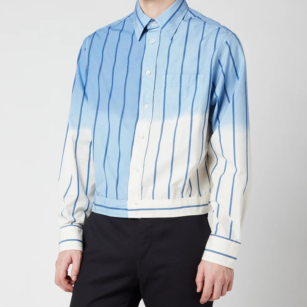 Lanvin Men's Overdyed Shirt Jacket - Blue Image 1