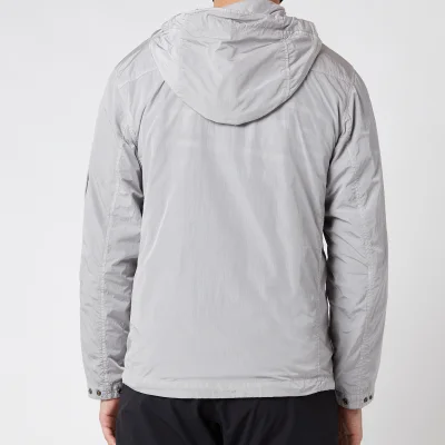 C.P. Company Men's Half Zip Hooded Jacket - Quite Grey