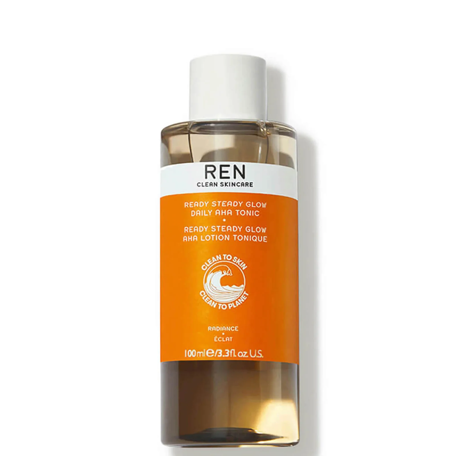 REN Travel Size Clean Skincare Ready Steady Glow Daily AHA Tonic 100ml Image 1