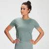 MP Women's Training Washed Tie Back T-shirt - Washed Green - Image 1