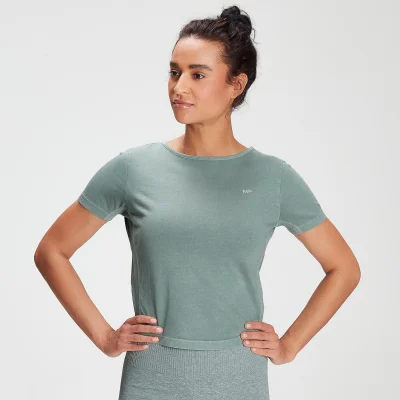 MP Women's Training Washed Tie Back T-shirt - Washed Green