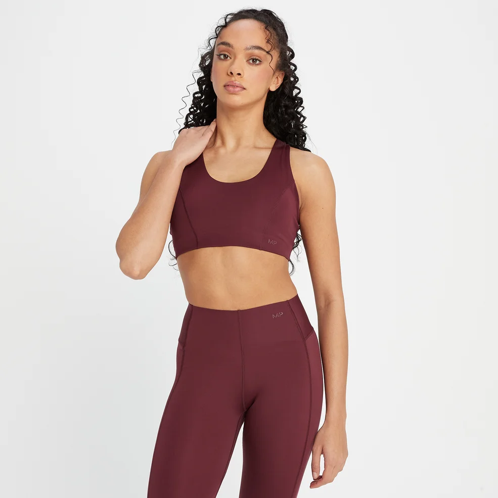 MP Women's Composure Repreve® Sports Bra - Washed Oxblood Image 1