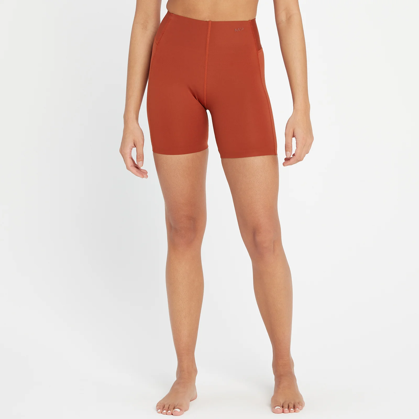 MP Women's Composure Repreve® Cycling Shorts - Burn Red Image 1