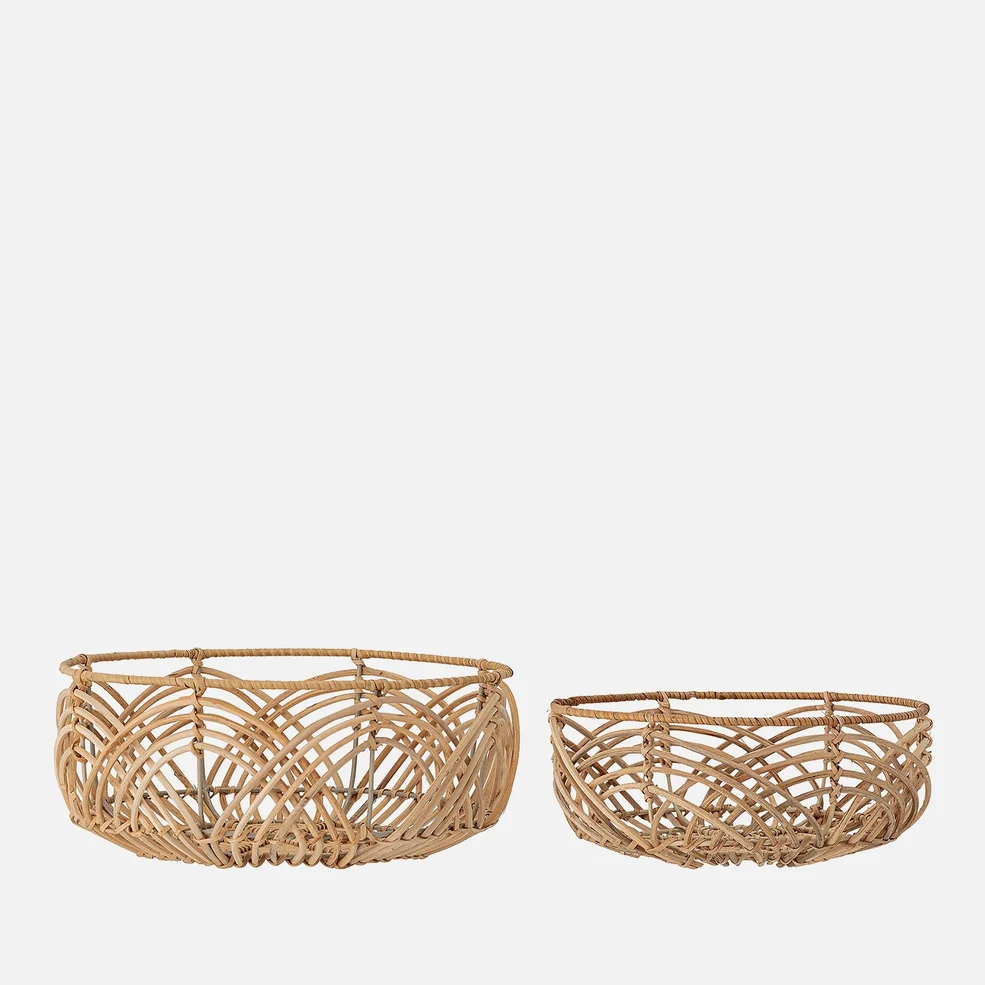 Bloomingville Rattan Basket - Set of 2 Image 1