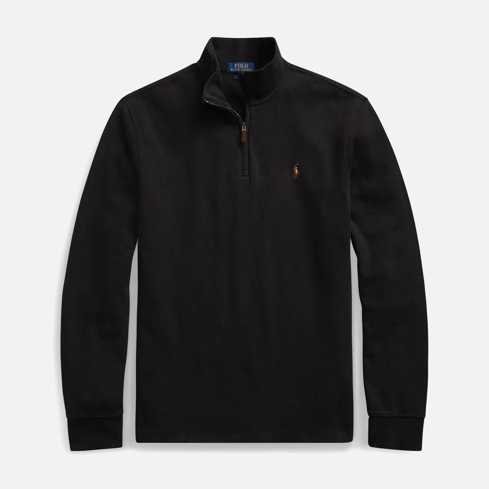 Polo Ralph Lauren Men's Estate Rib Half Zip Pullover - Polo Black Image 1