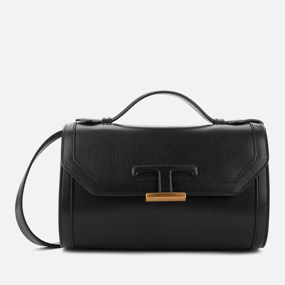 Tod's Women's Micro T Leather Shoulder Bag - Black Image 1