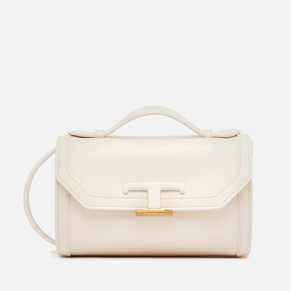 Tod's Women's Micro T Leather Shoulder Bag - White Image 1