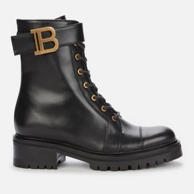 Balmain Women's Ranger Boot Leather - Black