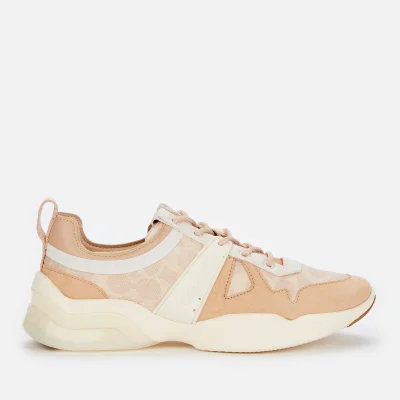 Coach Women's Citysole Coated Canvas Running Style Trainers - Sand/Beechwood