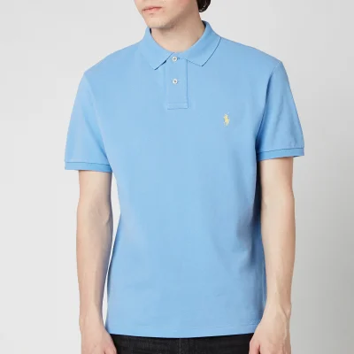 Polo Ralph Lauren Men's Mesh Knit Slim Fit Polo Shirt - Cabana Blue