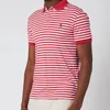 Polo Ralph Lauren Men's Interlock Striped Slim Fit Polo Shirt - Sunrise Red/White - Image 1