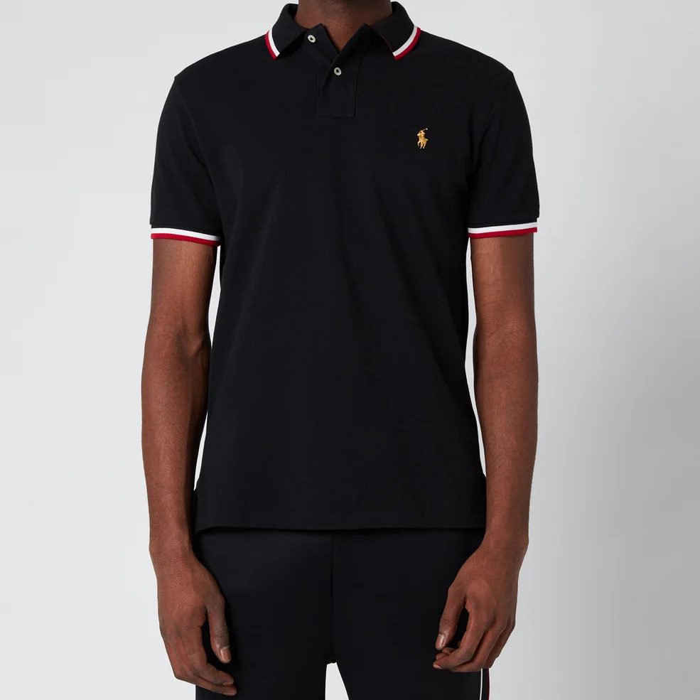 Polo Ralph Lauren Men's Basic Mesh Slim Fit Polo Shirt - Polo Black Image 1