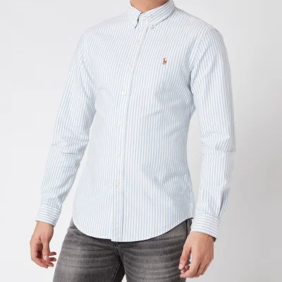 Polo Ralph Lauren Men's Slim Fit Oxford Shirt - Blue/White