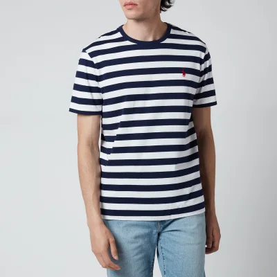Polo Ralph Lauren Men's Jersey Stripe T-Shirt - White/French Navy