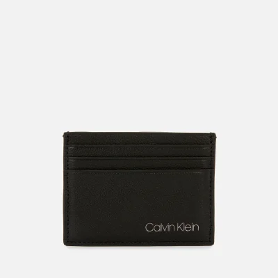 Calvin Klein Men's Leather Cardholder - CK Black