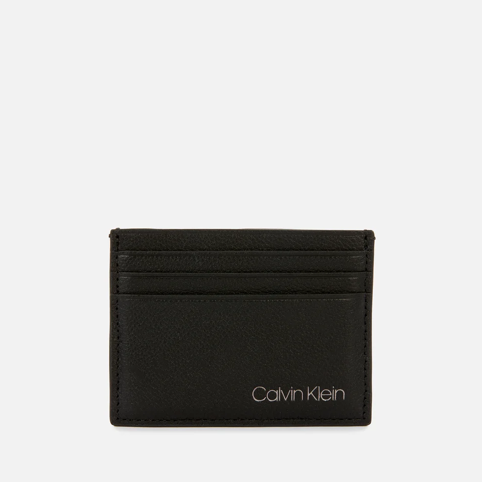 Calvin Klein Men's Leather Cardholder - CK Black Image 1