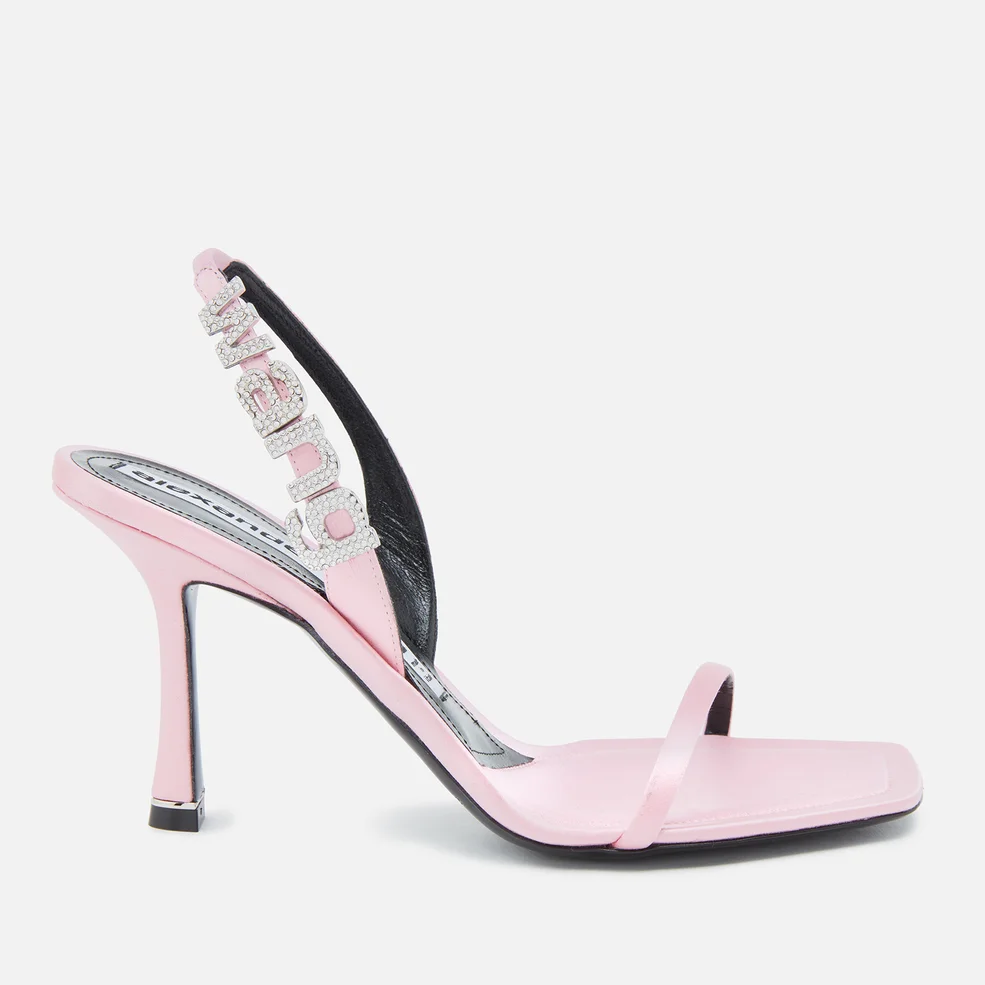 Alexander Wang Women's Ivy 85 Satin Heeled Sandals - Prism Pink Image 1