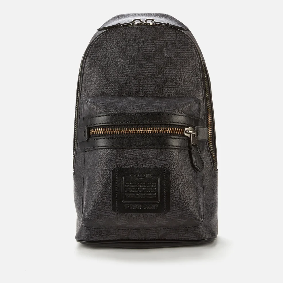 Coach Men's Academy Backpack - Signature Canvas Image 1