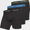 Calvin Klein Men's Cotton Stretch 3 Pack Boxer Briefs - B-Dusk Green/Copenhagen Blue/Black - Image 1