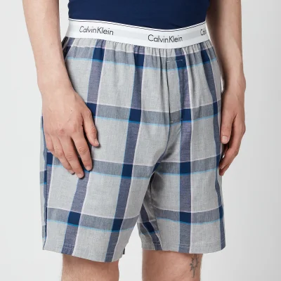Calvin Klein Men's Modern Cotton Pyjama Shorts - Tinton Plaid/Grey Heather