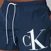 Calvin Klein Men's CK Logo Drawstring Swim Shorts - Black Iris - Image 1