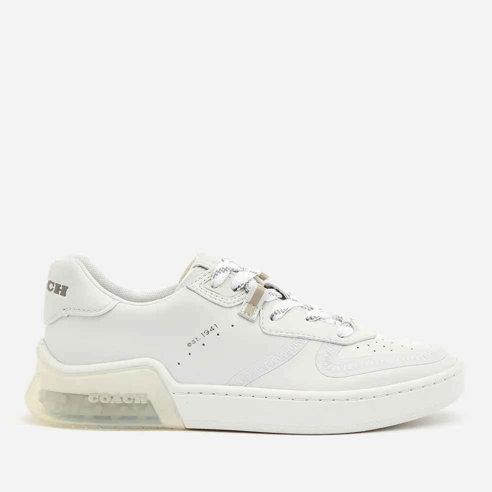 Coach Women's Citysole Suede/Leather Court Trainers - Optic White Image 1