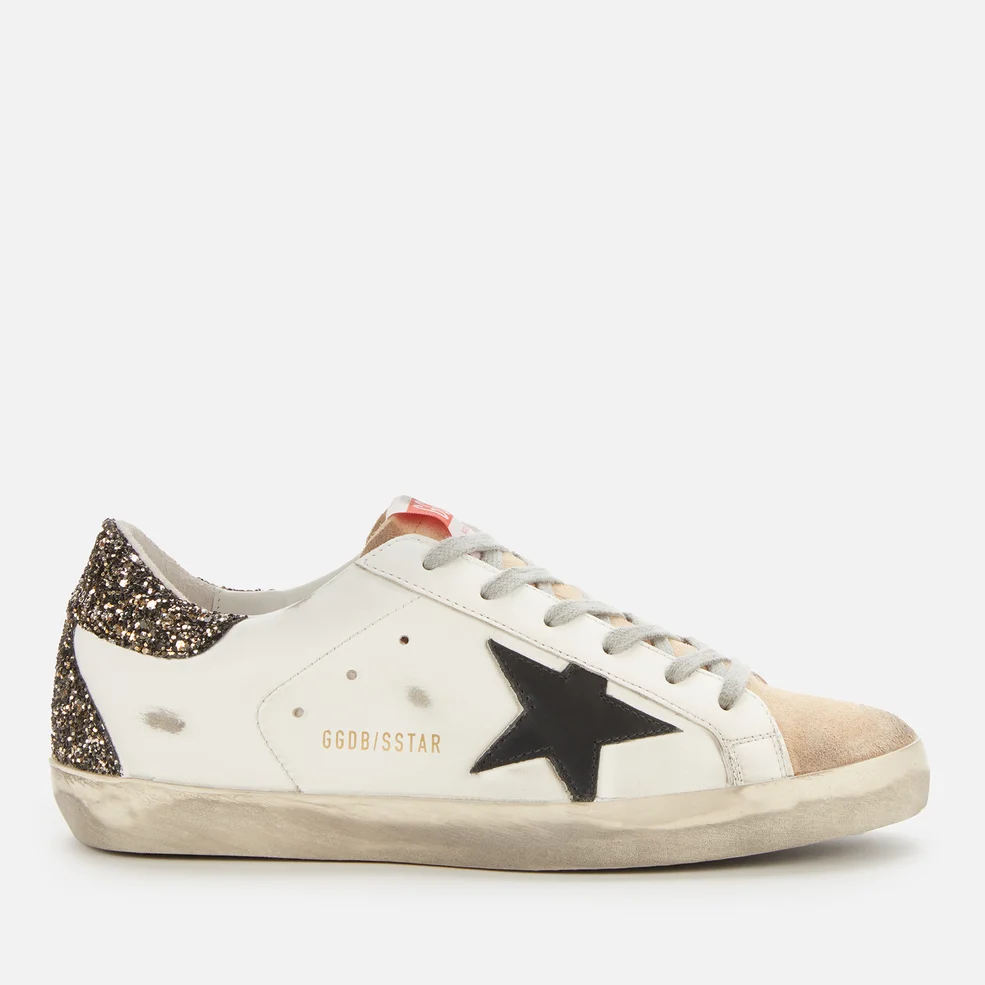 Golden Goose Women's Superstar Leather Trainers - Cappuccino/White/Black Image 1