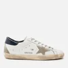 Golden Goose Men's Superstar Leather Trainers - White/Ice/Night Blue - Image 1