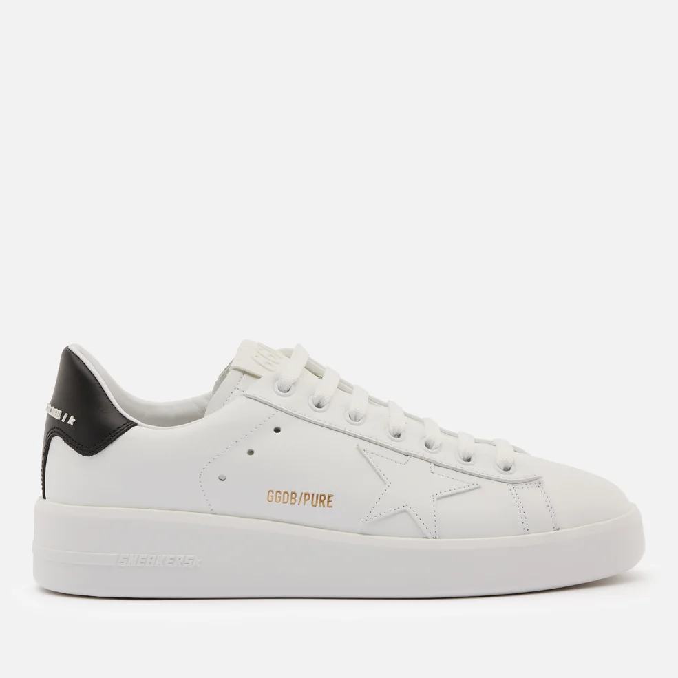 Golden Goose Women's Pure Star Chunky Leather Trainers - White/Black Image 1
