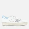 Golden Goose Women's Hi Star Leather Flatform Trainers - White/Silver/Sky - Image 1