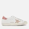 Golden Goose Women's Superstar Leather Trainers - Ice/White/Gold/Salmon - Image 1