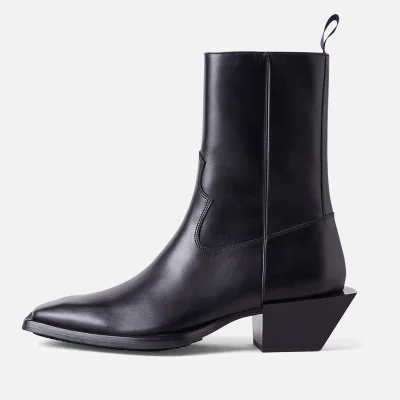 Eytys Luciano Leather Western Boots - Black