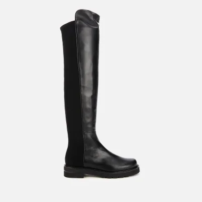 Stuart Weitzman Women's 5050 Lift Leather Over The Knee Boots - Black